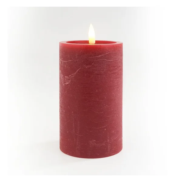 Bougie LED en cire véritable « 12,5 x 7,5 cm », avec minuterie