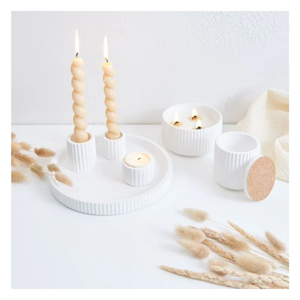 Bougies chauffe-plat en caissette en papier « LIGHT.ONE »