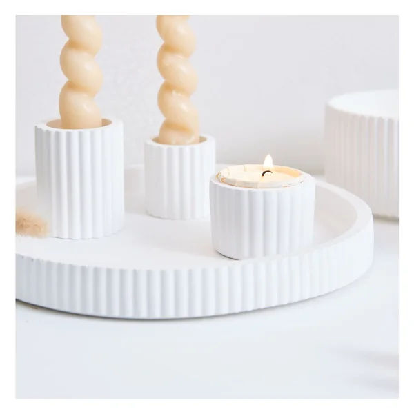 Bougies chauffe-plat en caissette en papier « LIGHT.ONE »