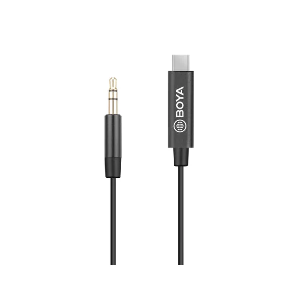 Boya adapterkabel 3,5 minijack han til USB type C 15 cm