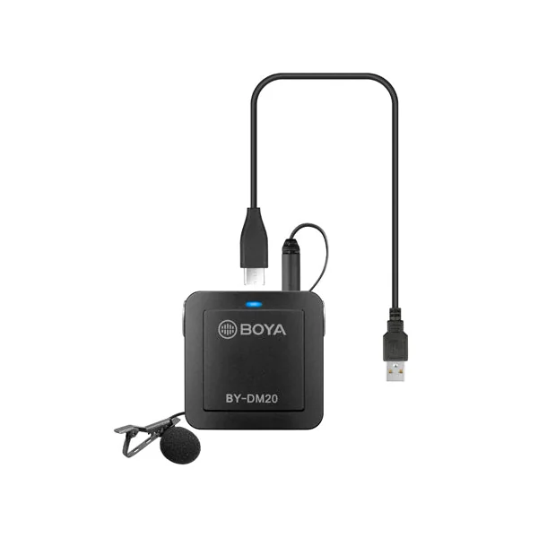 Boya DM20 recording kit med 2 lavalier mikrofoner