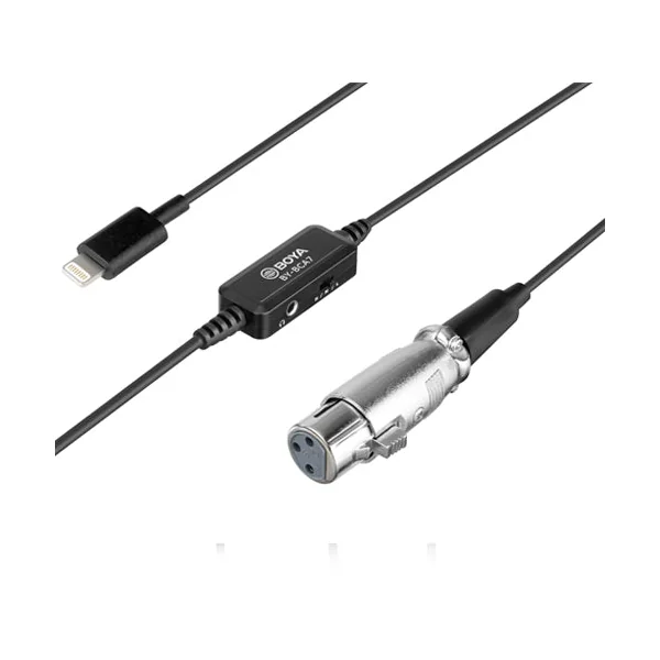 Boya iOS adapterkabel XLR til lightning