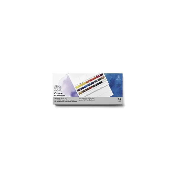 Boîte aquarelle fine 24 godets Studio Cotman