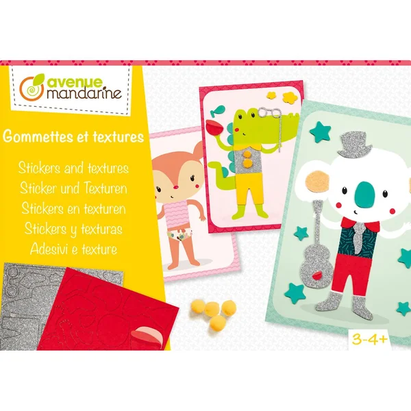 Boîte créative Avenue Mandarine « Gommettes et textures »