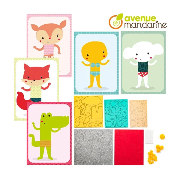 Boîte créative Avenue Mandarine « Gommettes et textures »