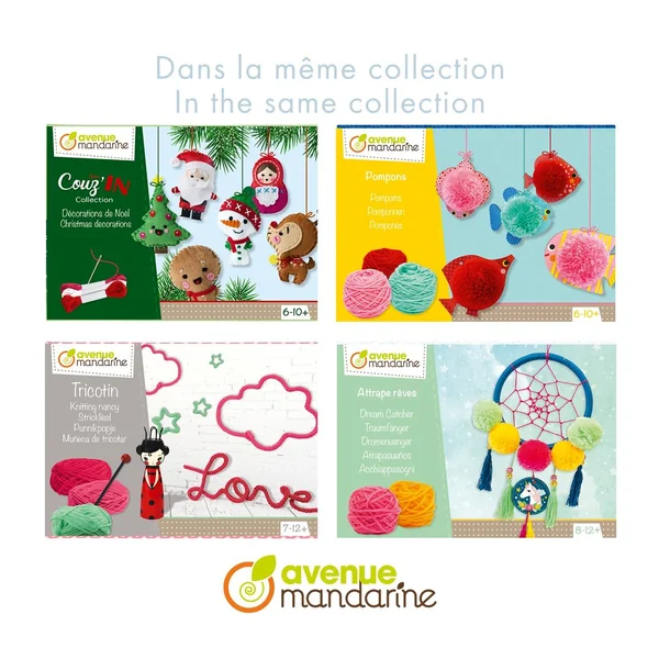 Boîte créative Avenue Mandarine « Pompons à suspendre »