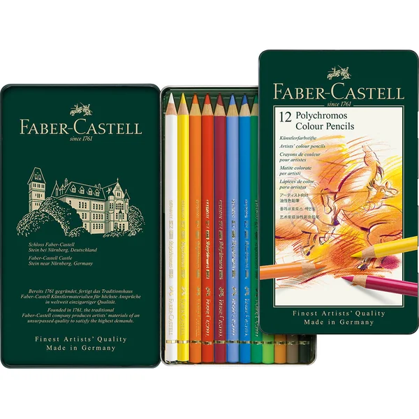 Boîte de 12 crayons de couleurs Polychromos