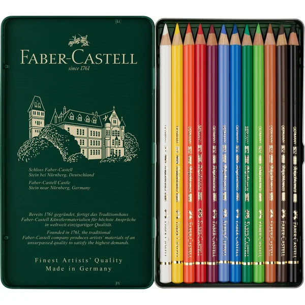 Boîte de 12 crayons de couleurs Polychromos