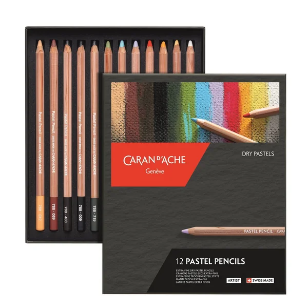 Boîte de 12 Crayons pastel Pencil
