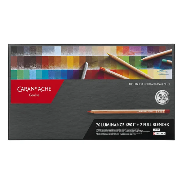 Boîte de 40 Crayons de couleurs Luminance + 2 full blender