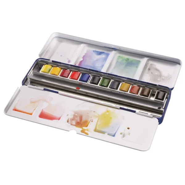 Boîte de peinture aquarelle fine 12 1/2 godets Blue Box