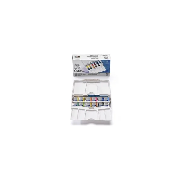 Boîte de peinture aquarelle fine 12 1/2 godets Pocket Plus Cotman