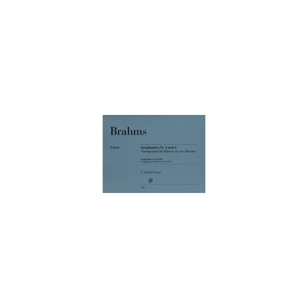 Brahms J. Symphonies N°3 et 4 Piano 4 Mains
