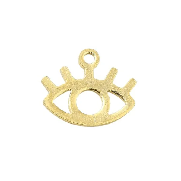 Breloque dorée à l'or fin 24 K – Oeil évidé