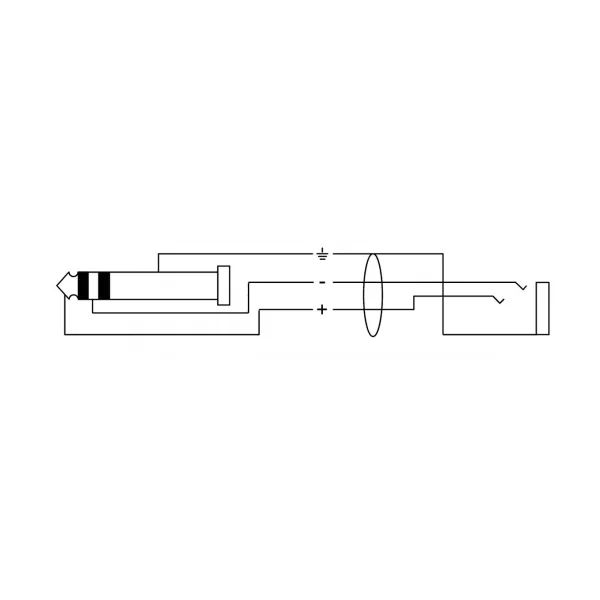 Cable prolongateur casque stéréo jack Male vers Femelle 6.35 longueur 3m