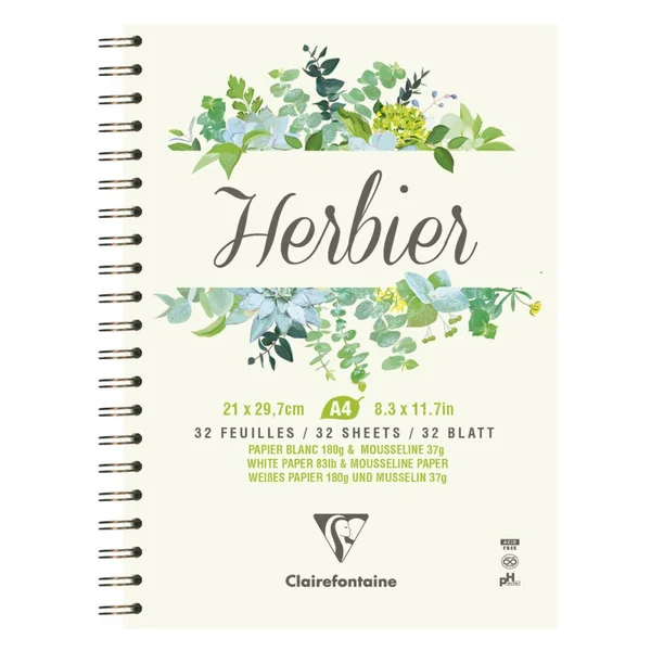Cahier spécial herbier 32 feuilles 180g/m²