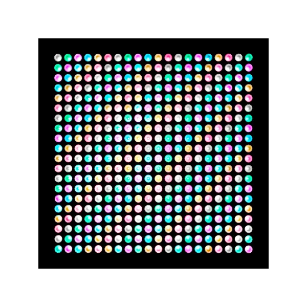 Cameo MATRIX PANEL 10 W RGB - 5 x 5 RGB LED Matrix Panel with Single Pixel Control