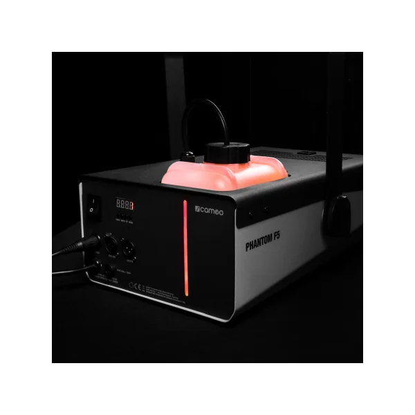 Cameo PHANTOM F5 Machine à fumée 1500 W DMX avec éclairage bicolore du réservoir