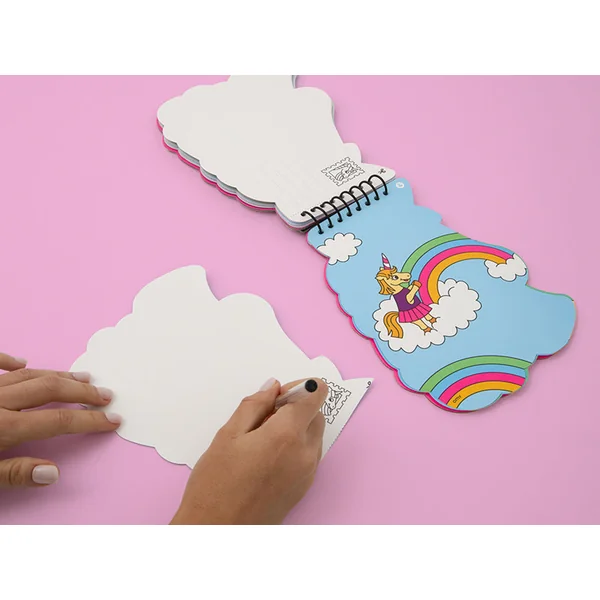 Carnet d'activité sticker - Lily la licorne