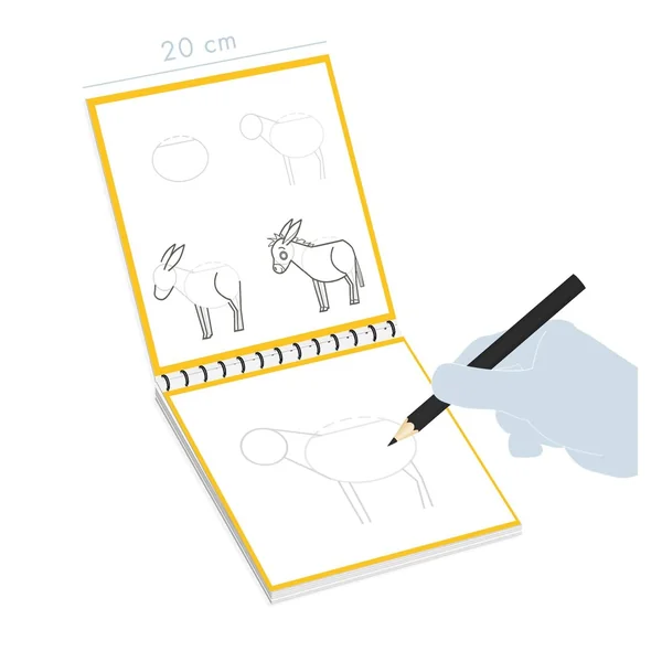 Carnet de dessin Avenue Mandarine « Graffy Nature Learn – La ferme »