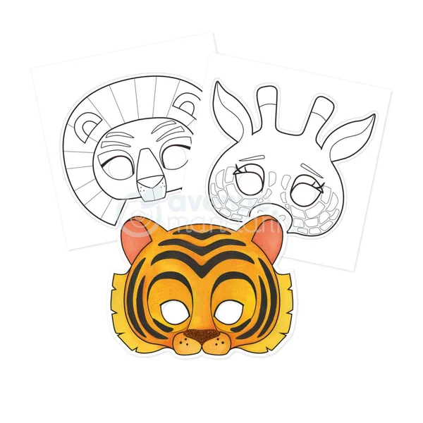 Carnet de masques à colorier Avenue Mandarine « Graffy Pop Animaux »