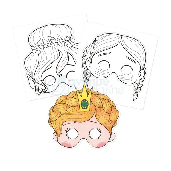 Carnet de masques à colorier Avenue Mandarine « Graffy Pop Fille »