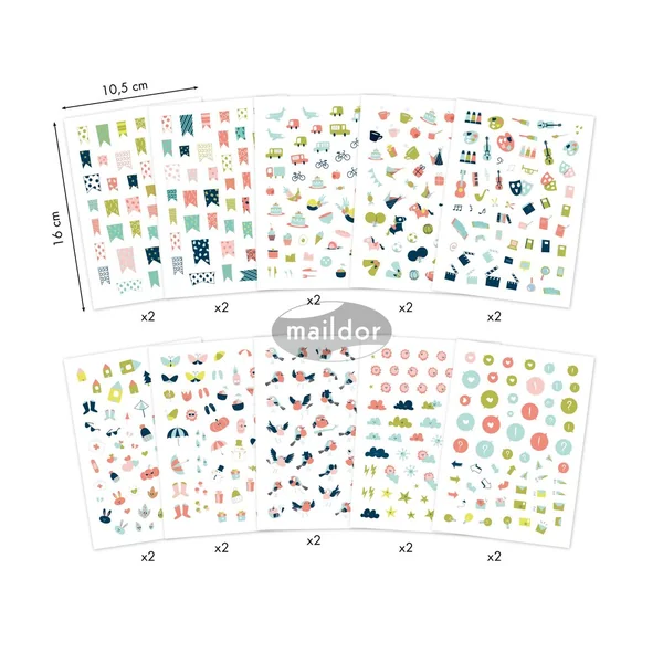 Carnet de stickers « Bullet Journal »