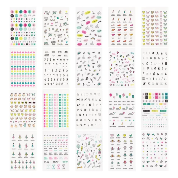 Carnet de stickers « Super cool stickers », 20 feuilles, 11x16,5 cm