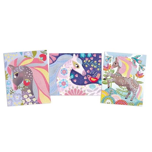 Cartes à créer "Chevaux de diamants"