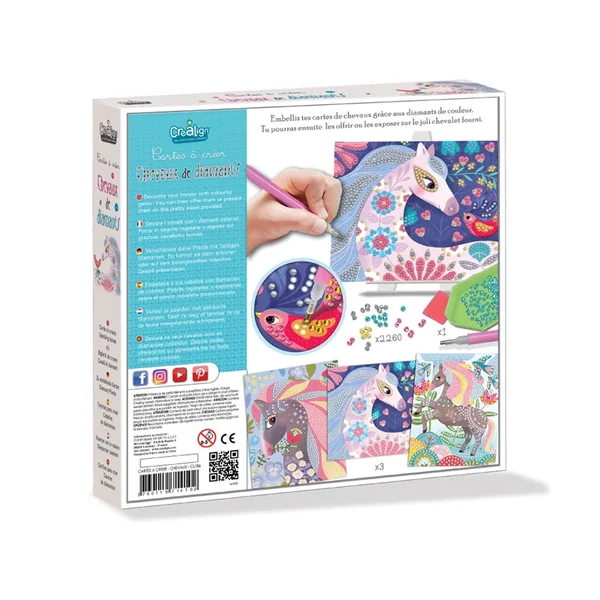 Cartes à créer "Chevaux de diamants"