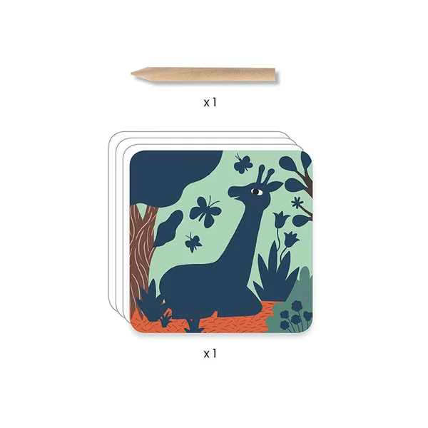 Cartes à gratter des petits - Grosses bêtes