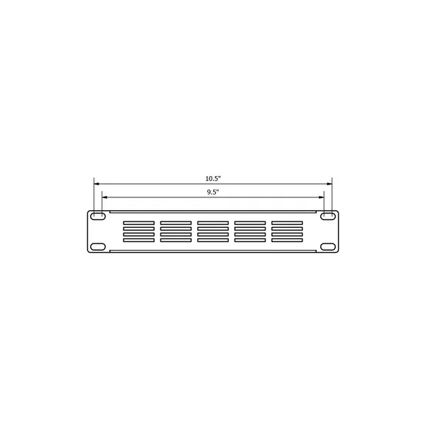 Caymon 1 unit 9,5" og 10,5" stål ventilationsplade