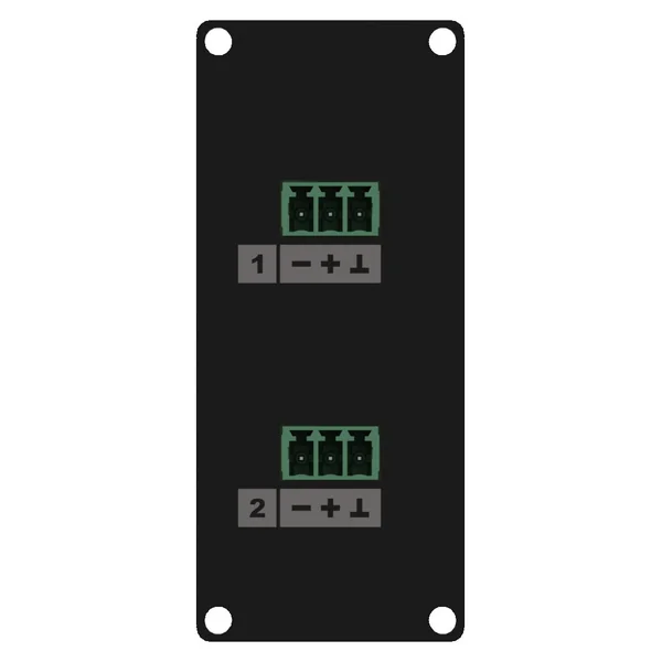 Caymon CASY138 1 plads, plade 2 x 3-pin >3-pin terminal