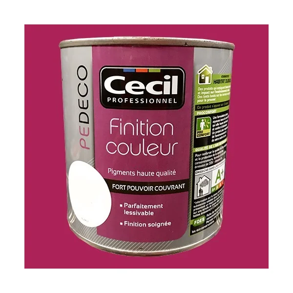 CECIL PE DECO Finition Couleur Framboise Satin