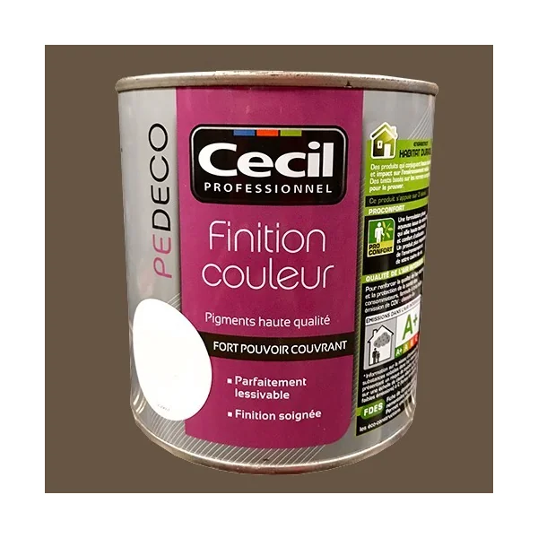 CECIL PE DECO Finition Couleur Moka Satin