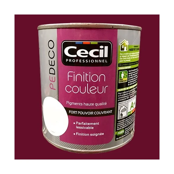 CECIL PE DECO Finition Couleur Rouge velours Mat