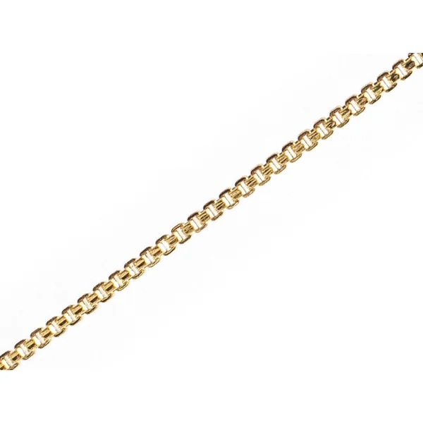 Chaine vénitienne 1,2 mm - laiton doré à l'or fin 18K - qualité premium