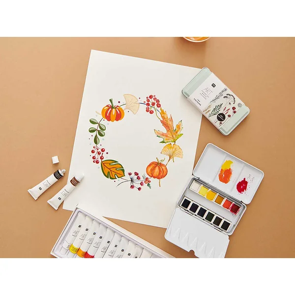 Coffret aquarelle - 12 couleurs glacées
