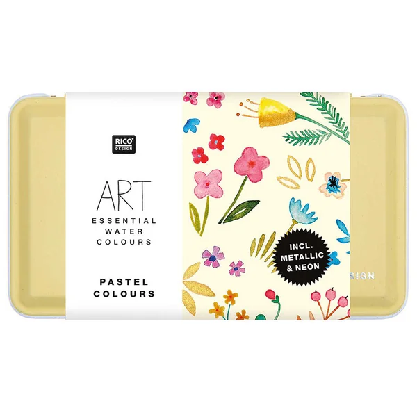 Coffret aquarelle - 12 couleurs pastels