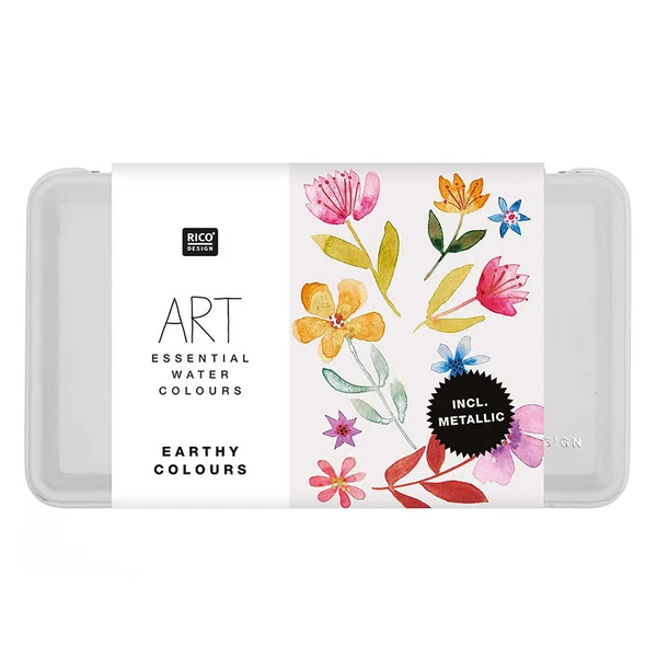 Coffret aquarelle - 12 couleurs terre