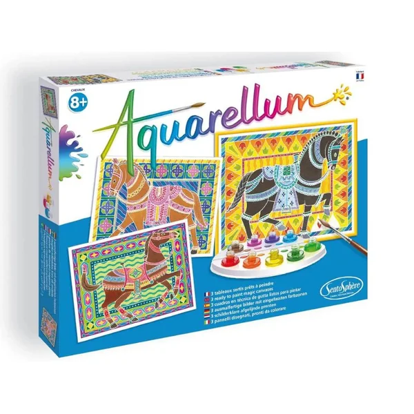 Coffret Aquarellum junior - Chevaux