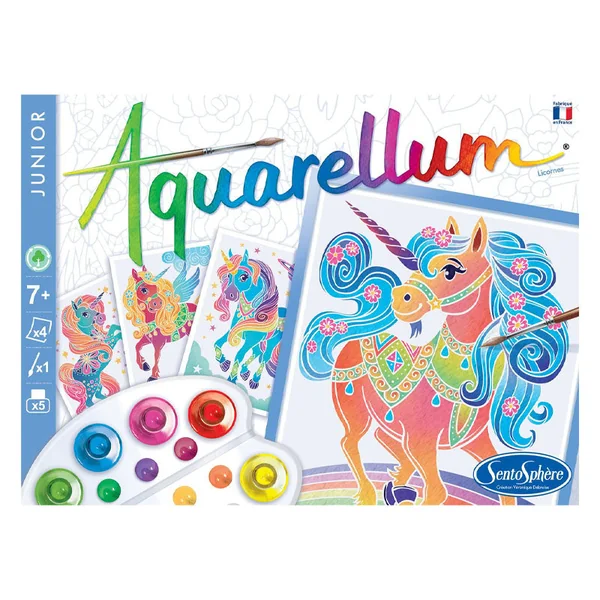 Coffret Aquarellum junior - Licornes