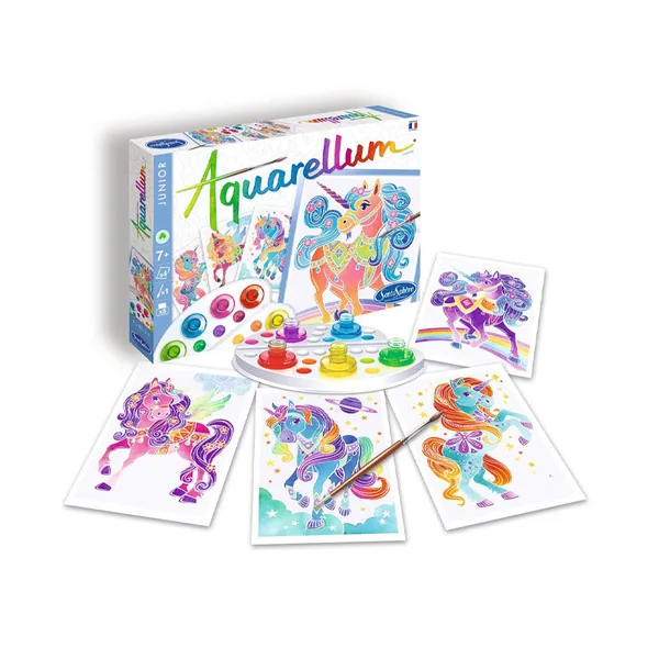 Coffret Aquarellum junior - Licornes
