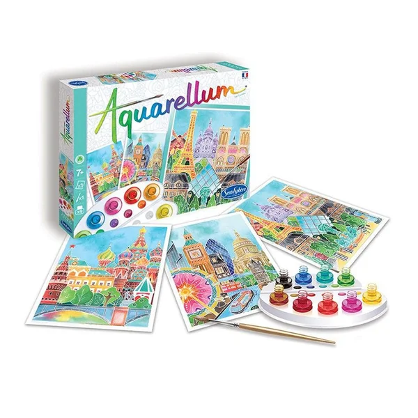 Coffret Aquarellum - Les capitales