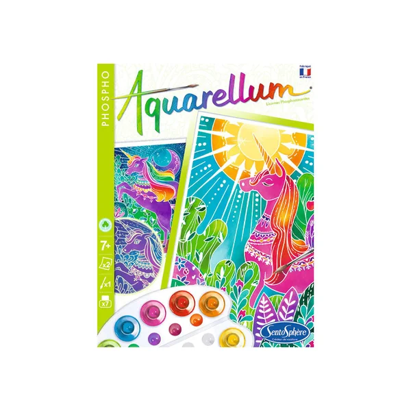 Coffret Aquarellum phospho - Licornes