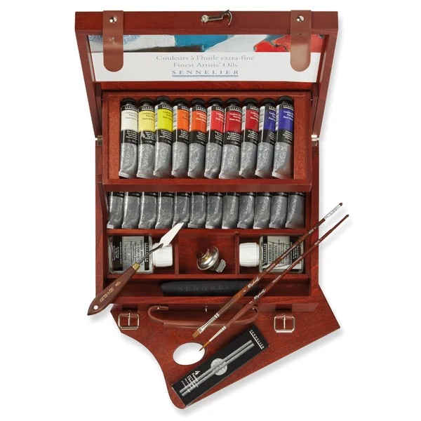 Coffret bois peinture huile extra-fine Sennelier