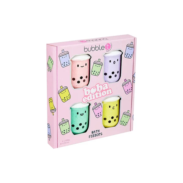 Coffret cadeau 4 bombes de bain Bobba édition - Bubble T Cosmetics