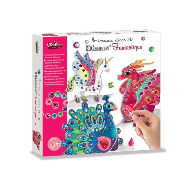 Coffret créatif animaux déco 3D " Diams fantastique"