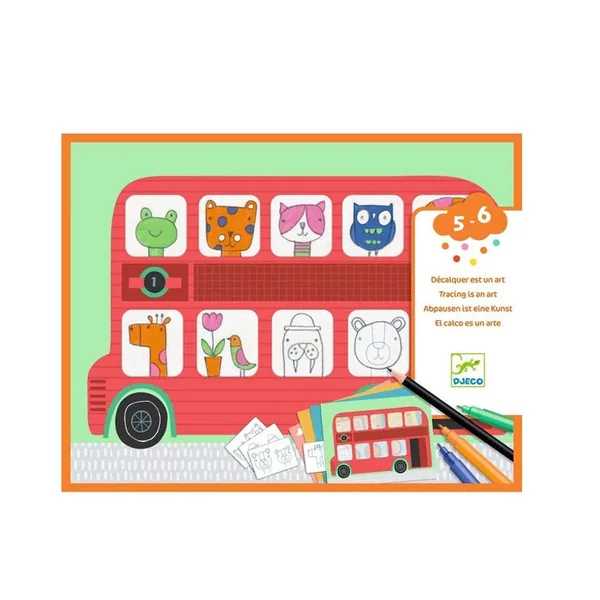 Coffret créatif dessin pour les petits - Décalquer est un art - Djeco