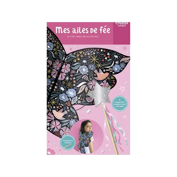 Coffret créatif - Mes ailes de fée et ma baguette magique - Editions Auzou
